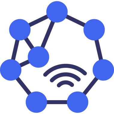 şebeke. Web simgesi basit illüstrasyon