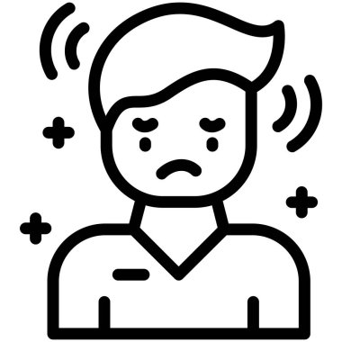 Baş ağrısı baş ağrısı ikonu