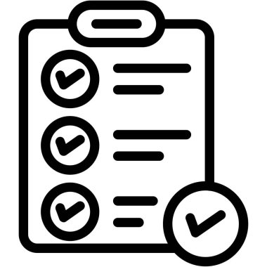 Liste. Web simgesi basit tasarım