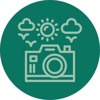 Kamera. Web simgesi basit illüstrasyon