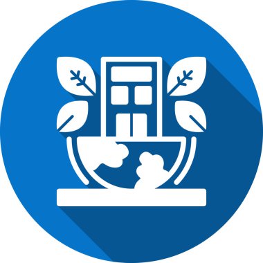 Bir çiftlik simgesinin vektör illüstrasyonu