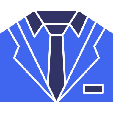 Ceket. Web simgesi basit illüstrasyon