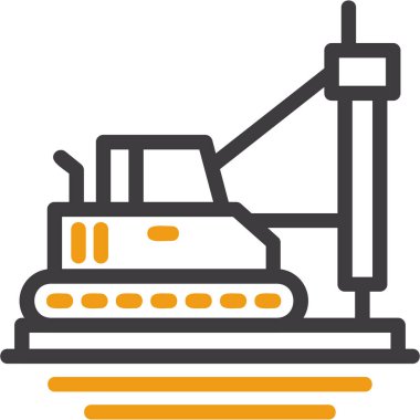 Fabrika simgesi, vektör illüstrasyonu