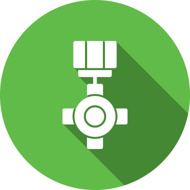 Benzin istasyonu simgesinin vektör illüstrasyonu