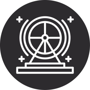 Hamster Çarkı Ters Çevrildi, Vektör İllüstrasyonu