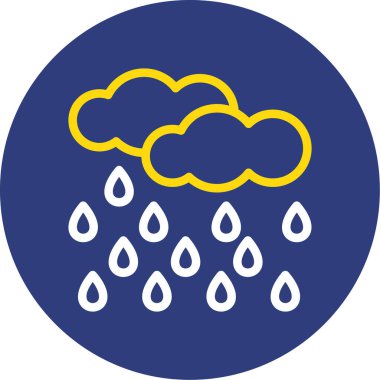 Bulut. Web simgesi basit illüstrasyon