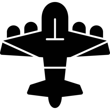 Uçak. Web simgesi basit illüstrasyon