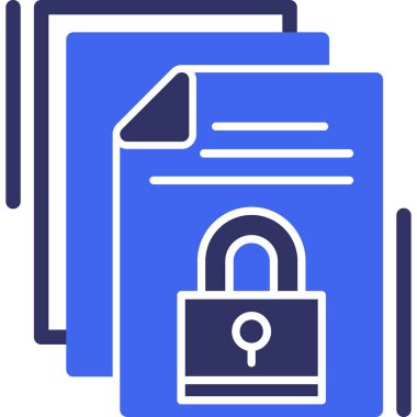 Kilit. Web simgesi basit illüstrasyon