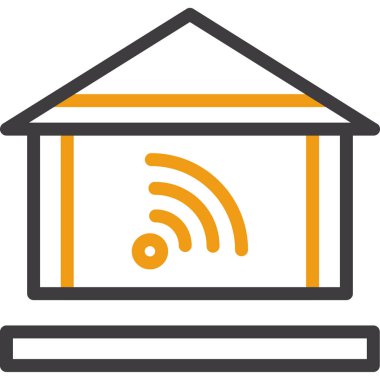 Kablosuz bağlantı sinyali. Basit illüstrasyon