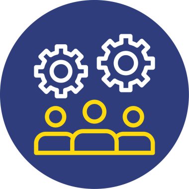 dişli simgesi vektör illüstrasyonu