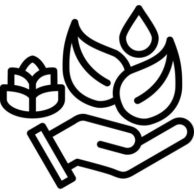 bitki simgesi vektör illüstrasyonu