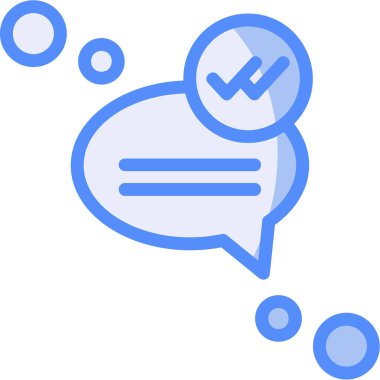 Konuşma balonu. Basit resimleme