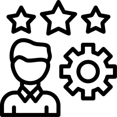 iş işi simgesi ana hat biçiminde