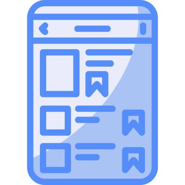 Web arayüz simgesi, basit vektör illüstrasyonu