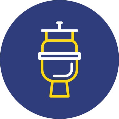 Benzin istasyonu simgesinin vektör illüstrasyonu