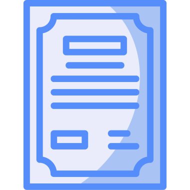 belge dosyası. Basit illüstrasyon