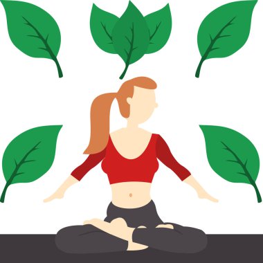 Nilüfer pozlu yoga kızı.