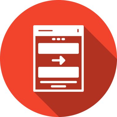 tarayıcı penceresi simgesi izole edilmiş vektör çizimi