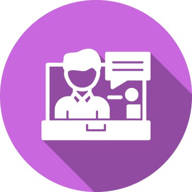 İş simgesinin vektör illüstrasyonu