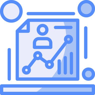 iş analiz çizelgesi simgesi ana hat biçiminde