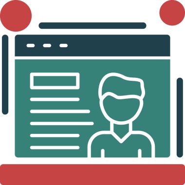 Dizüstü bilgisayar simgesi vektör çizimi