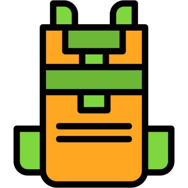 Benzin deposu ikonu. Taslak gaz tankı vektör rengi düz izole