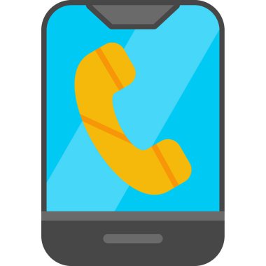 cep telefonu simgesi. vektör illüstrasyonu