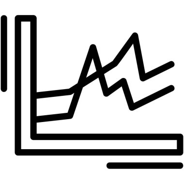 grafik grafik simgesi ana hat biçiminde