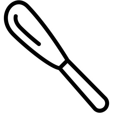 yemek pişirme tavası simgesi taslak biçiminde