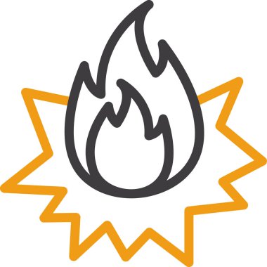 alev alev yanan sıcak simge