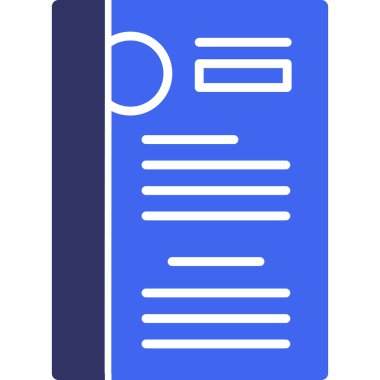 belge dosya simgesi, vektör illüstrasyonu