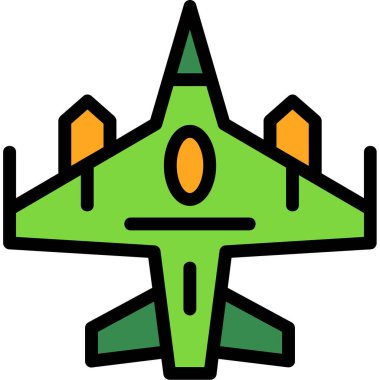 Askeri jet savaş ikonu