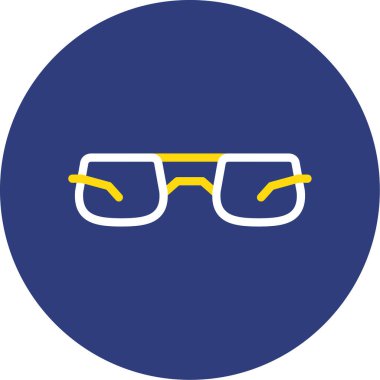 gözlük simgesinin vektör illüstrasyonu