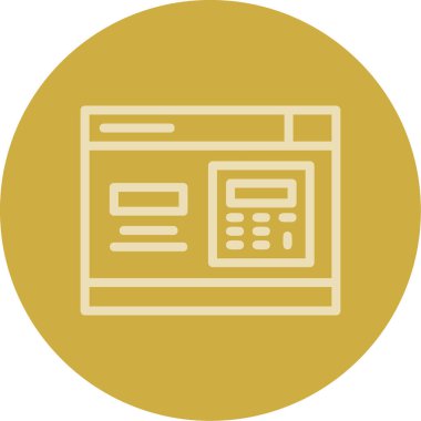 Kredi Kartı. Web simgesi basit illüstrasyon