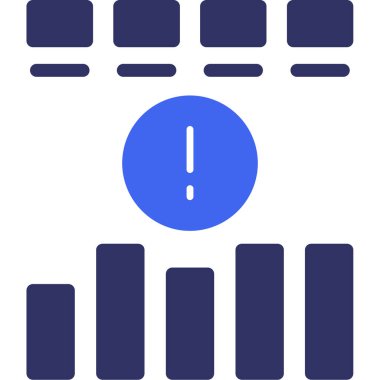 veri koruma vektörü renk düz simgesi