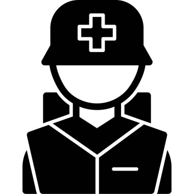 Doktor. Web simgesi basit illüstrasyon