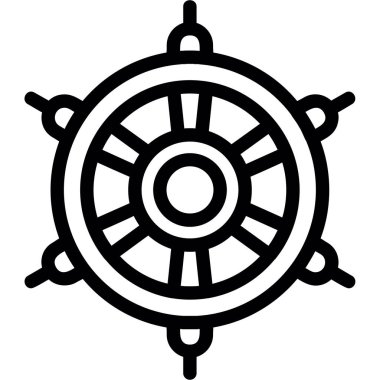 Gemi simgesi vektör illüstrasyonu