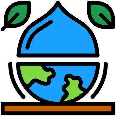 Toprak Gezegeni ekoloji simgesi - özet biçimi