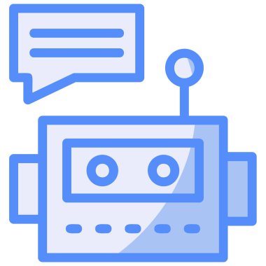 Konuşmacı simgesi, basit tasarım illüstrasyonu