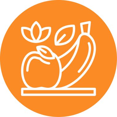 Bir balkabağı simgesinin vektör çizimi