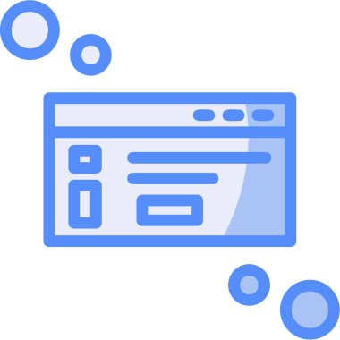 İnternet web simgesi, vektör illüstrasyonu