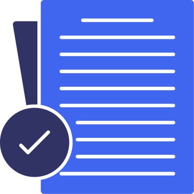 belge simgesi vektör illüstrasyonu