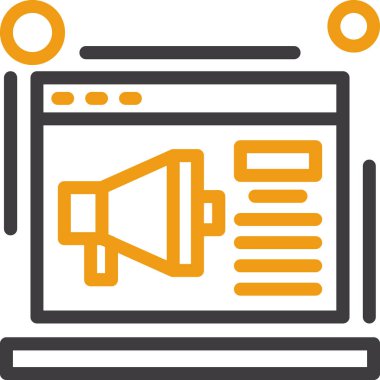 reklam tanıtım simgesi ana hatlarıyla