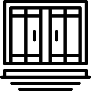 pencere simgesi vektör illüstrasyonu