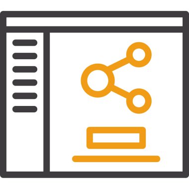 Veri analiz simgesi, vektör illüstrasyonu