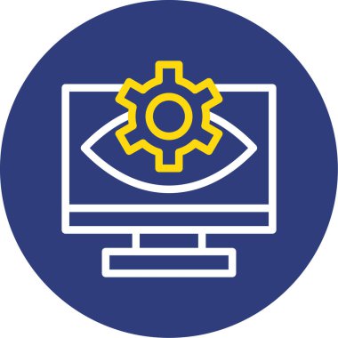 dizüstü bilgisayar web simgesi, vektör illüstrasyonu