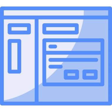 Tarayıcı web tarayıcı simgesi - taslak biçimi