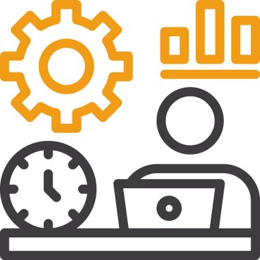 zaman yönetimi saat simgesi