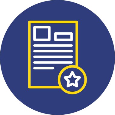 belgenin vektör simgesi, web sayfası