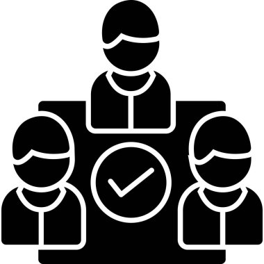 görev simgesi, vektör illüstrasyonu